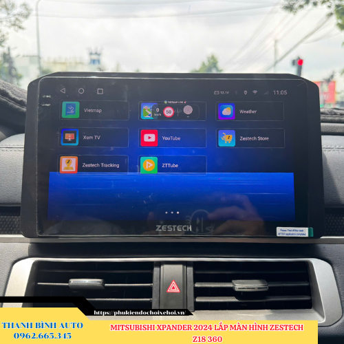 Mitsubishi Xpander 2024 lên màn hình Zestech Z18 360 Thanh Bình Auto