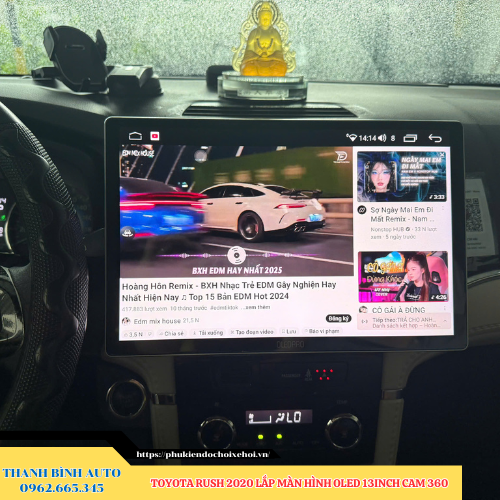 Toyota Rush 2020 lên màn hình Oled 13 inch Cam 360 Thanh Bình Auto