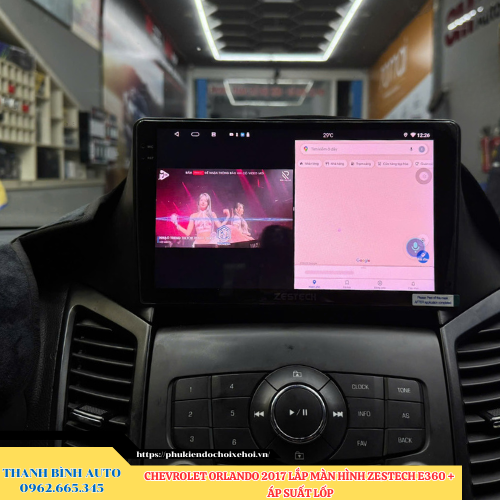 Chevrolet Orlando 2017 lắp màn hình Zestech E360 + Cảm biến áp suất lốp Thanh Bình Auto