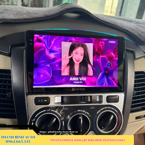 Toyota Innova 2008 lên màn hình Zestech S100J Thanh Bình Auto