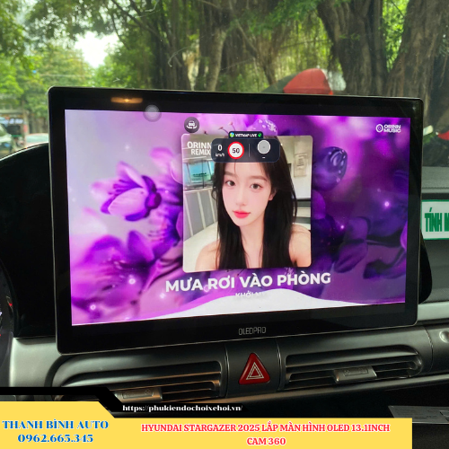 Hyundai Stargazer 2025 lên màn hình Oled 13.1 inch Cam 360 Thanh Bình Auto