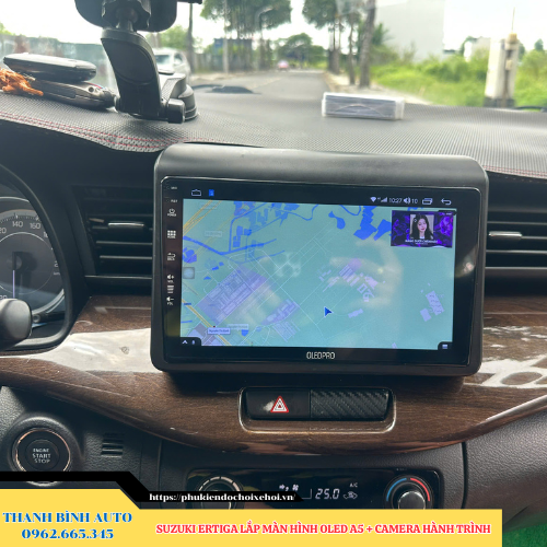 Suzuki Ertiga lắp màn hình Oled A5 + Camera hành trình Thanh Bình Auto