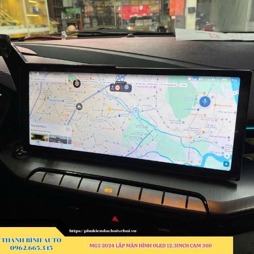 MG5 2024 lắp màn hình Oled 12.3 inch Cam 360 Thanh Bình Auto