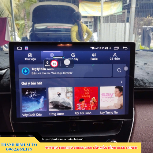 Toyota Corolla Cross 2021 lắp màn hình Oled 13 inch Thanh Bình Auto