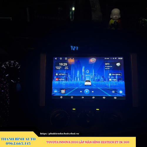 Toyota Innova 2016 gắn màn hình Zestech ZT 2K 360 Thanh Bình Auto