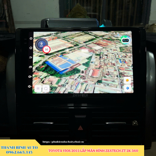 Toyota Vios 2015 gắn màn hình Zestech ZT 2K 360 Thanh Bình Auto