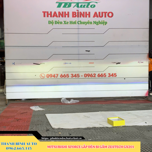Mitsubishi Xforce gắn đèn bi gầm Zestech GX201 Thanh Bình Auto