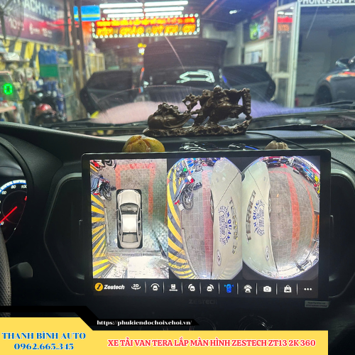 Xe Tải Van Tera lắp màn hình Zestech ZT13 2K 360 Thanh Bình Auto