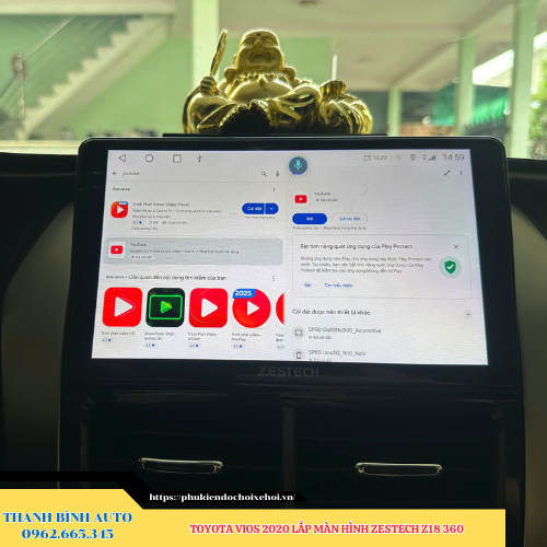 Toyota Vios 2020 lắp màn hình Zestech Z18 360 Thanh Bình Auto