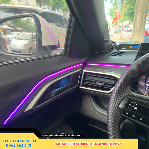 Mitsubishi Xforce gắn Led nội thất V3 Thanh Bình Auto