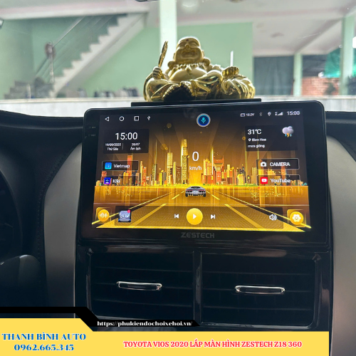 Toyota Vios 2020 lắp màn hình Zestech Z18 360 Thanh Bình Auto