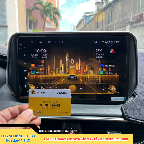 Hyundai SantaFe 2020 lắp màn hình Zestech Z18 360 Thanh Bình Auto