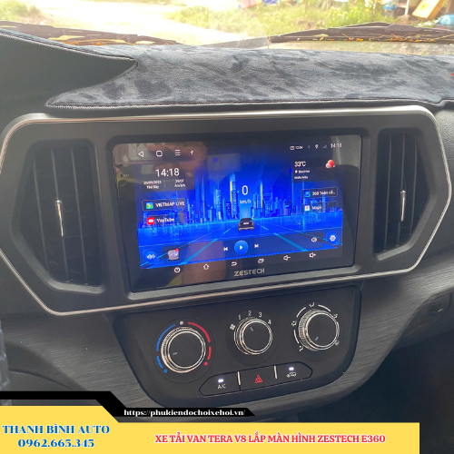 Xe tải van Tera V8 lên màn hình Zestech E360 Thanh Bình Auto