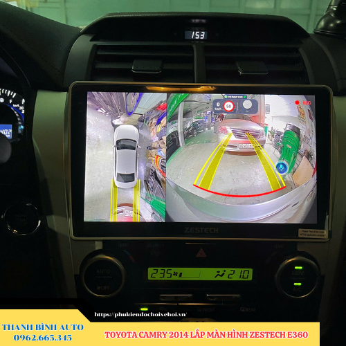 Toyota Camry 2014 lên màn hình Zestech E360 Thanh Bình Auto