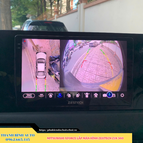 Mitsubishi Xforce lên màn hình Zestech Z18 360 Thanh Bình Auto