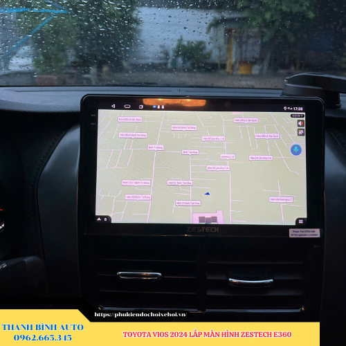 Toyota Vios 2024 gắn màn hình Zestech E360 Thanh Bình Auto