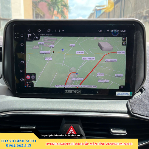 Hyundai SantaFe 2020 lắp màn hình Zestech Z18 360 Thanh Bình Auto