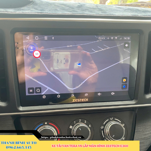 Xe tải van Tera V8 lên màn hình Zestech E360 Thanh Bình Auto