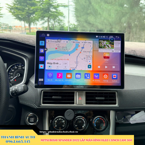 Mitsubishi Xpander 2022 lên màn hình Oled 13 inch Cam 360 Thanh Bình Auto