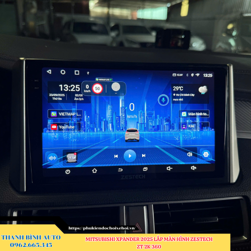 Mitsubishi Xpander 2025 gắn màn hình Zestech ZT 2K 360 Thanh Bình Auto