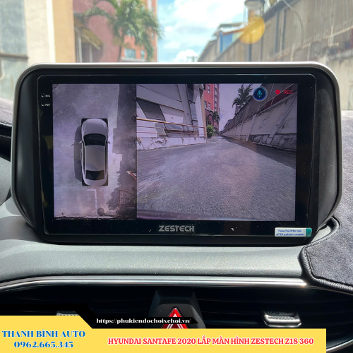 Hyundai SantaFe 2020 lắp màn hình Zestech Z18 360 Thanh Bình Auto