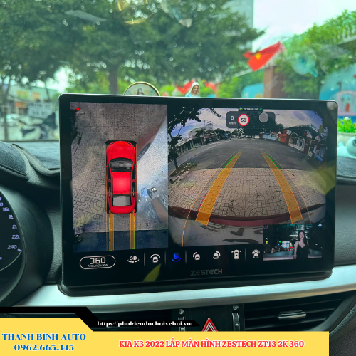 Kia K3 2022 lắp màn hình Zestech ZT13 2K 360 Thanh Bình Auto