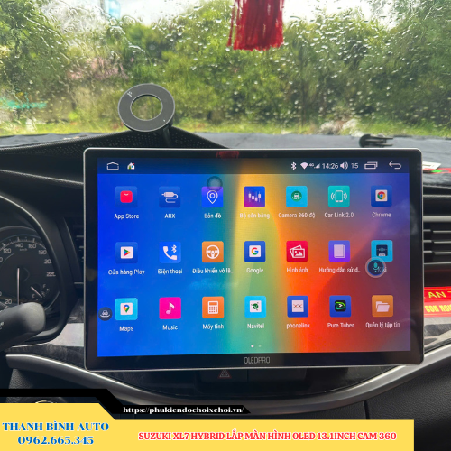 Suzuki XL7 Hybrid gắn màn hình Oled 13.1 inch Cam 360 Thanh Bình Auto