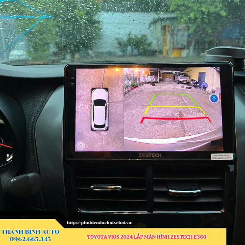 Toyota Vios 2024 gắn màn hình Zestech E360 Thanh Bình Auto
