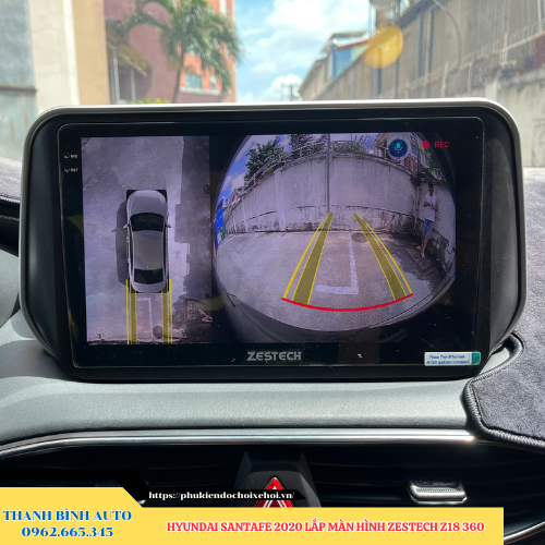 Hyundai SantaFe 2020 lắp màn hình Zestech Z18 360 Thanh Bình Auto
