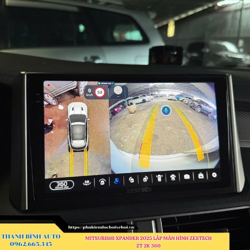 Mitsubishi Xpander 2025 gắn màn hình Zestech ZT 2K 360 Thanh Bình Auto