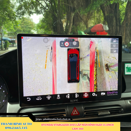 Hyundai Stargazer 2025 lên màn hình Oled 13.1 inch Cam 360 Thanh Bình Auto