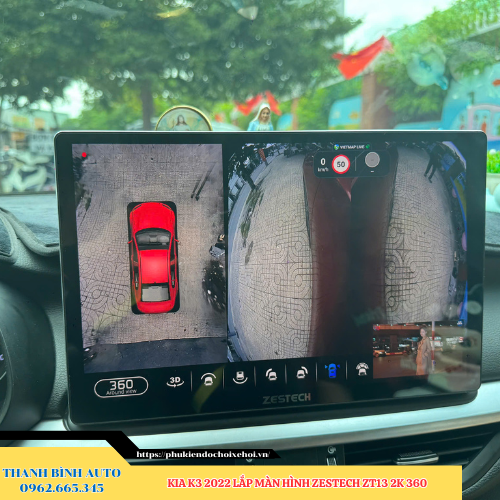 Kia K3 2022 lắp màn hình Zestech ZT13 2K 360 Thanh Bình Auto