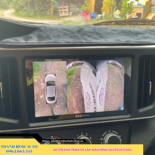 Xe tải van Tera V8 lên màn hình Zestech E360 Thanh Bình Auto