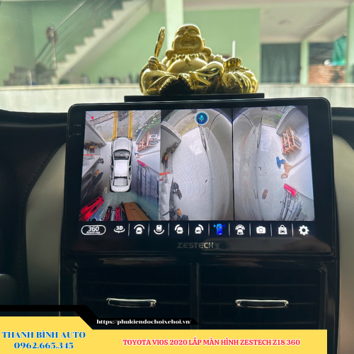 Toyota Vios 2020 lắp màn hình Zestech Z18 360 Thanh Bình Auto