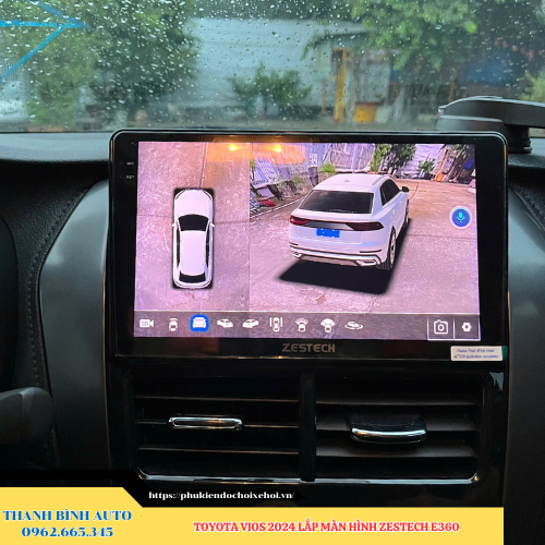 Toyota Vios 2024 gắn màn hình Zestech E360 Thanh Bình Auto