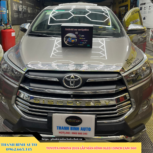 Toyota Innova 2018 lắp màn hình Oled 13 inch Cam 360 Thanh Bình Auto