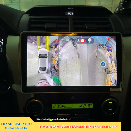 Toyota Camry 2014 lên màn hình Zestech E360 Thanh Bình Auto