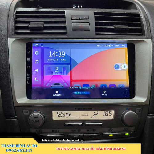 Toyota Camry 2012 lên màn hình Oled X4 2 Toyota Camry 2012 lên màn hình Oled X4 Thanh Bình Auto