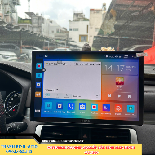 Mitsubishi Xpander 2022 lắp màn hình Oled 13 inch Cam 360 Thanh Bình Auto