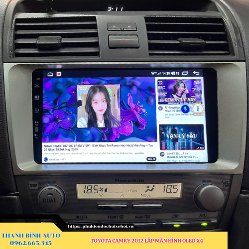 Toyota Camry 2012 lên màn hình Oled X4 3 Toyota Camry 2012 lên màn hình Oled X4 Thanh Bình Auto