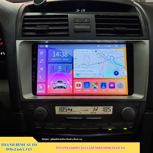 Toyota Camry 2012 lên màn hình Oled X4 1 Toyota Camry 2012 lên màn hình Oled X4 Thanh Bình Auto
