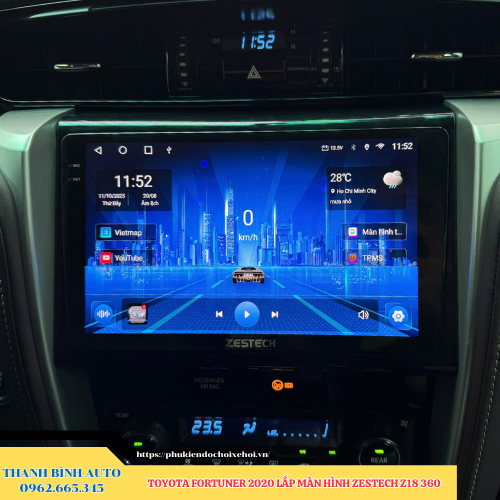 Toyota Fortuner 2020 gắn màn hình Zestech Z18 360 1 Toyota Fortuner 2020 gắn màn hình Zestech Z18 360 Thanh Bình Auto