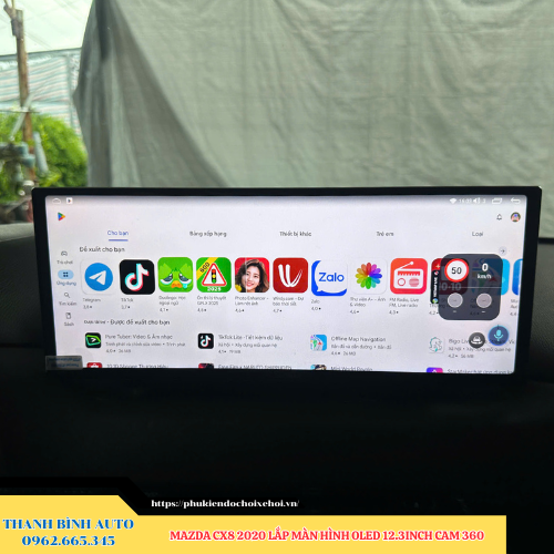 Mazda CX8 2020 lắp màn hình Oled 12.3 inch Cam 360 Thanh Bình Auto