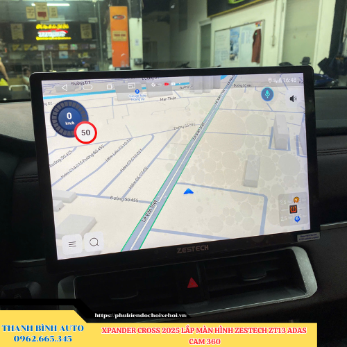 Xpander Cross 2025 lên màn hình Zestech ZT13 ADAS Cam 360 Thanh Bình Auto