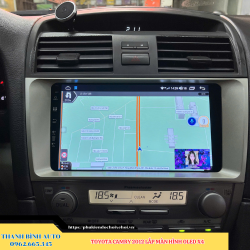 Toyota Camry 2012 lên màn hình Oled X4 4 Toyota Camry 2012 lên màn hình Oled X4 Thanh Bình Auto