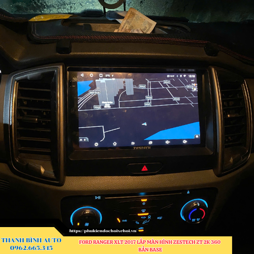 Ford Ranger XLT 2017 lắp màn hình Zestech ZT 2K 360 Bản Base Thanh Bình Auto