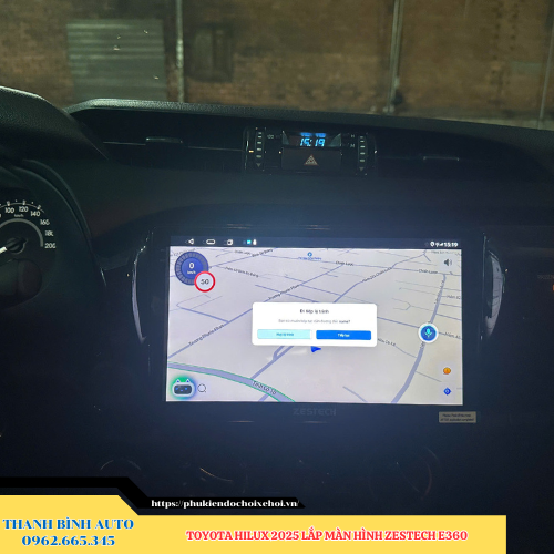 Toyota Hilux 2025 gắn màn hình Zestech E360 Thanh Bình Auto