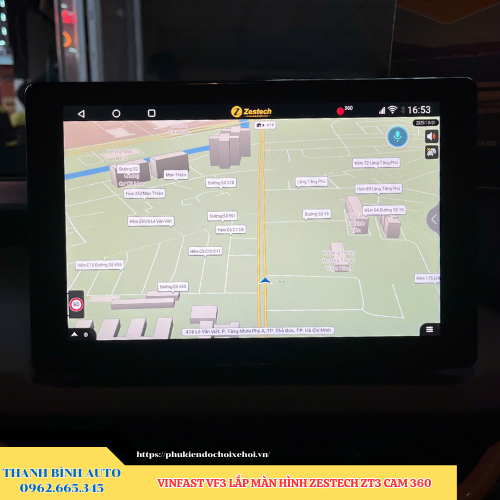 VinFast VF3 lên màn hình Zestech ZT3 Cam 360 Thanh Bình Auto