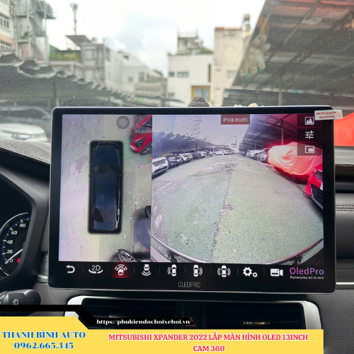 Mitsubishi Xpander 2022 lên màn hình Oled 13 inch Cam 360 4 Mitsubishi Xpander 2022 lắp màn hình Oled 13 inch Cam 360 Thanh Bình Auto
