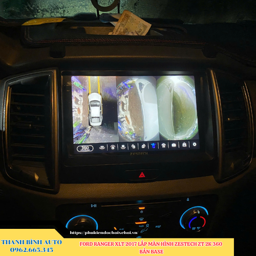 Ford Ranger XLT 2017 lắp màn hình Zestech ZT 2K 360 Bản Base Thanh Bình Auto